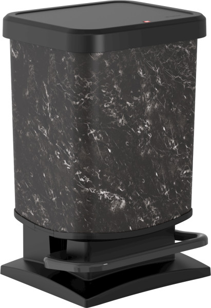 Treteimer PASO MARBLE BLACK