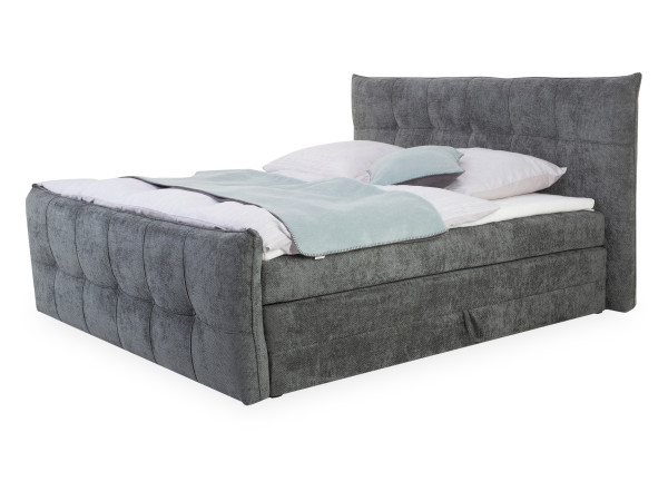 Boxspringbett KAIJA in moss aus Stoff