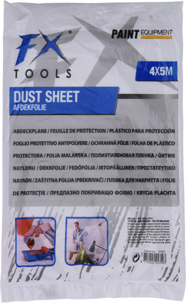 Abdeckfolie TOOLS in weiß aus Kunststoff