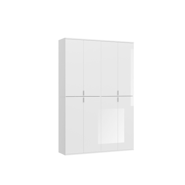 Schrankkombination PROJEKT X in weiß aus MDF furniert