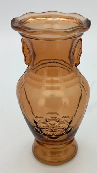Vase SANNA in braun aus Glas
