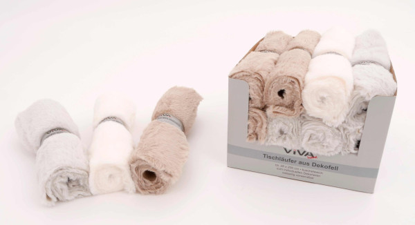 Tischläufer KUSCHEL in mehrfarbig aus Polyester