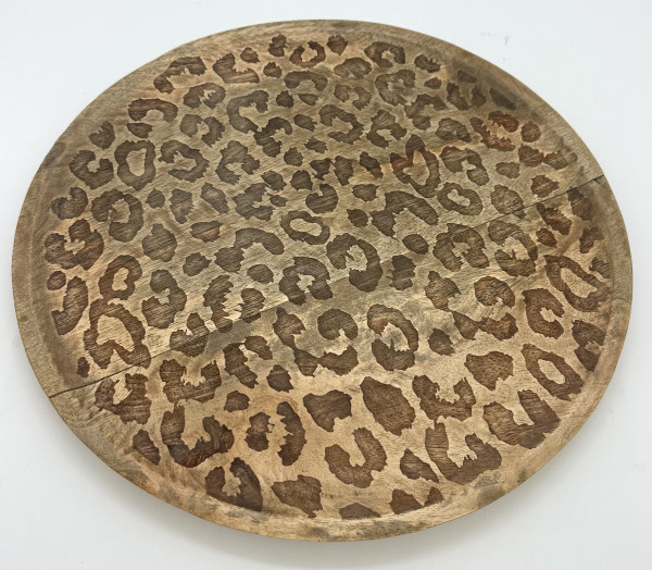 Tablett LEO in mehrfarbig aus Holz