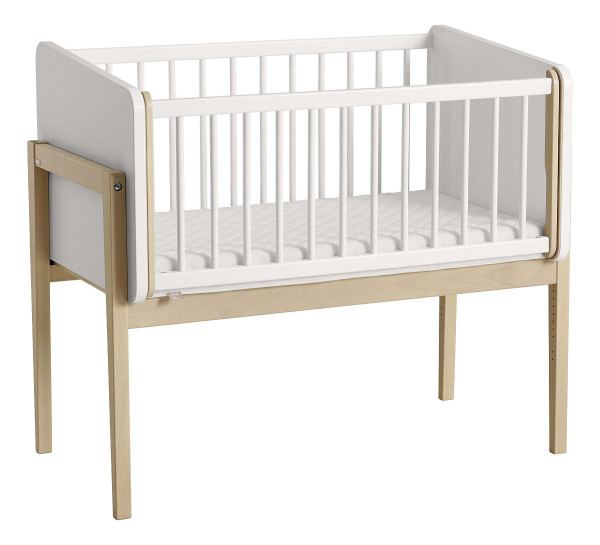 Beistellbett PAIDI LITTLE CLOUD in kreideweiß aus Dekor