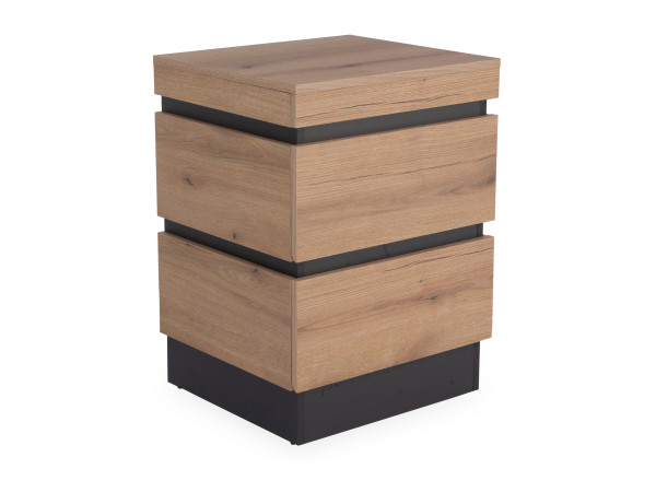 Nachtkonsole ASMUS in Eiche aus Dekor