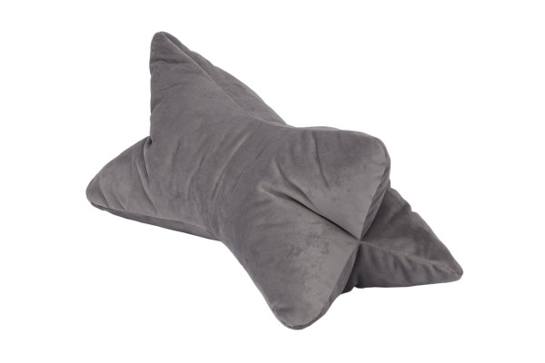 Kissen SAMT silber in silberfarben aus Polyester