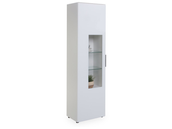 Vitrine SYRINA in weiß aus Dekor