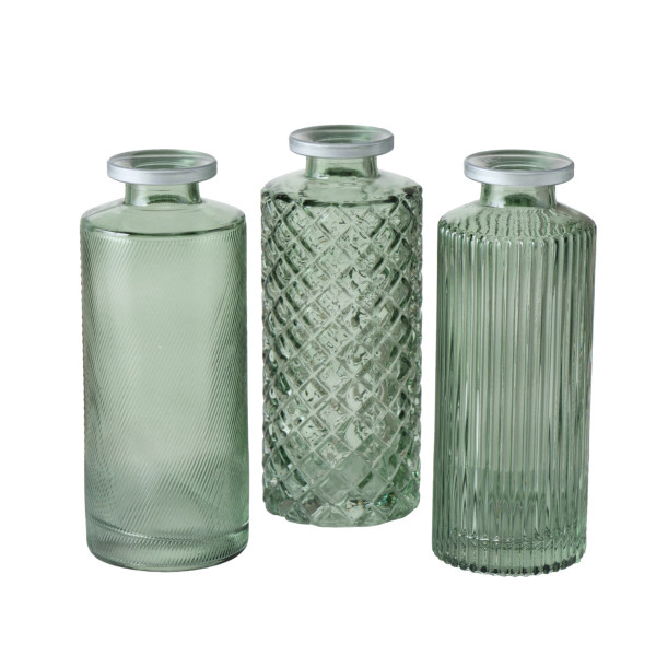 Vase ADORE in grün aus Glas
