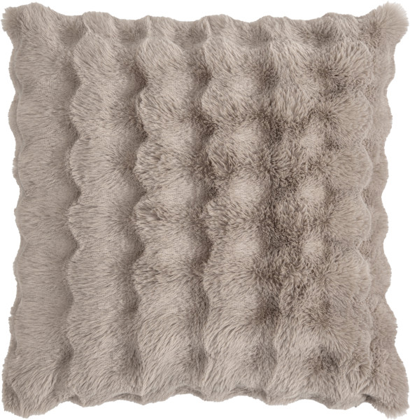 Kissenhülle ALINE taupe in taupe aus Polyester