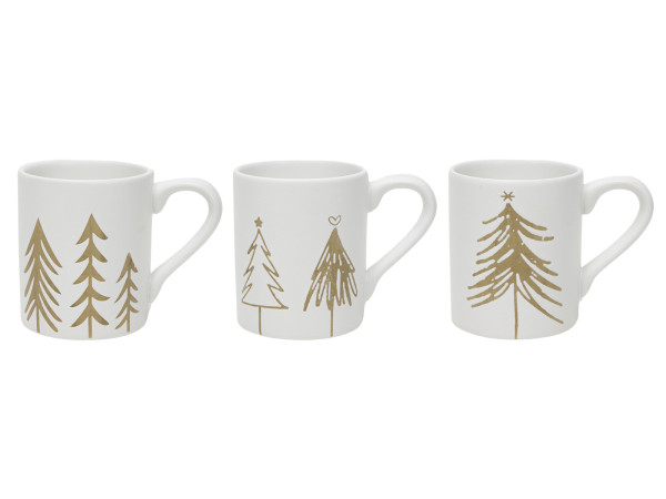 Kaffeebecher WEIHNACHTSBAUM in mehrfarbig aus Keramik