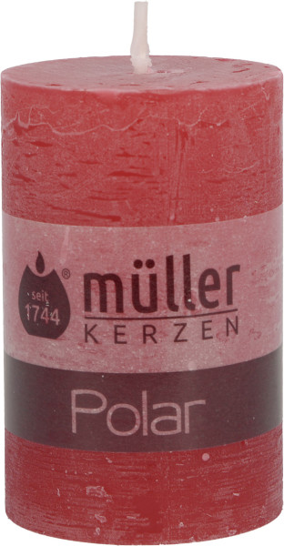 Stumpenkerze POLAR rot