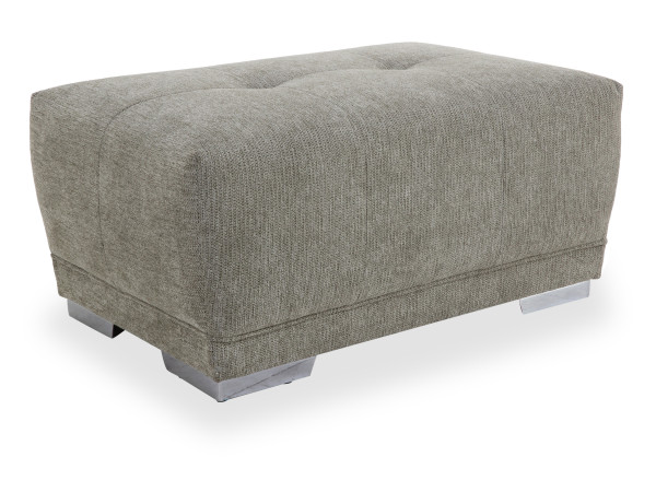 Hocker FONDI in grün aus Stoff