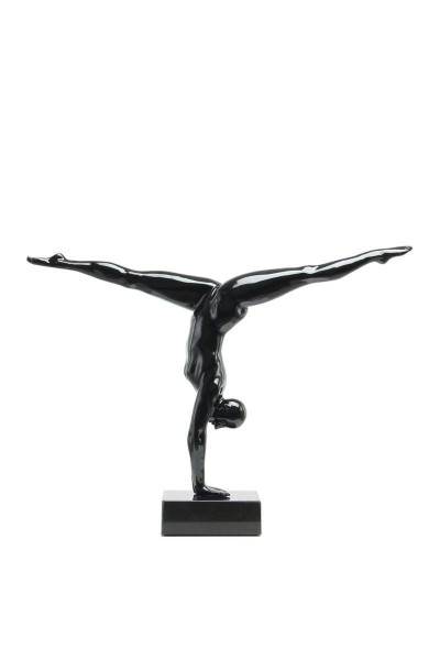 Skulptur ATHLETE in schwarz aus Kunstharz