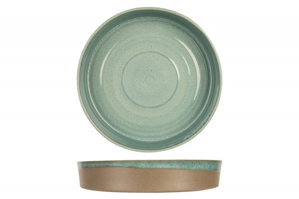 Suppenteller BASALT grün in grün