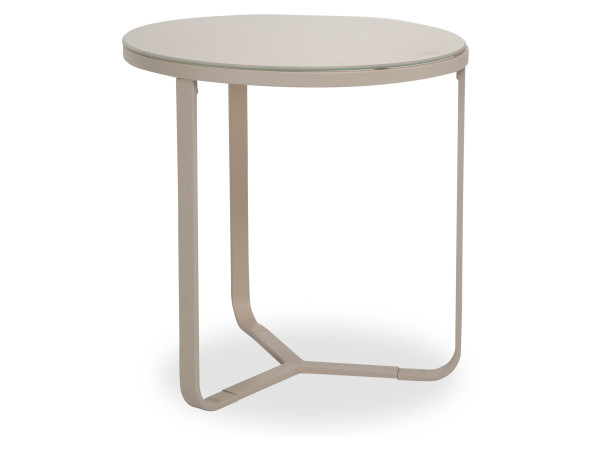 Couchtisch BONO in cremeweiß aus Metall