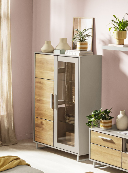 Highboard KLIVIA in KREIDE aus Dekor