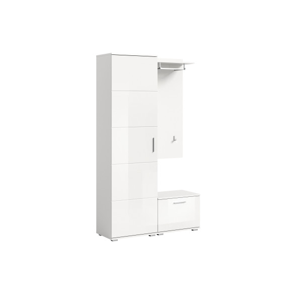 Garderobe PREGO in weiß aus Holz