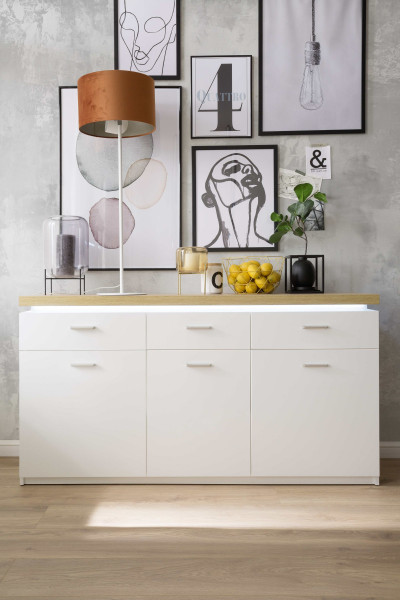 Sideboard DESPINA in weiß aus Dekor