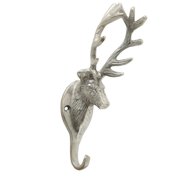 Garderobenhaken ALI in silberfarben aus Aluminium