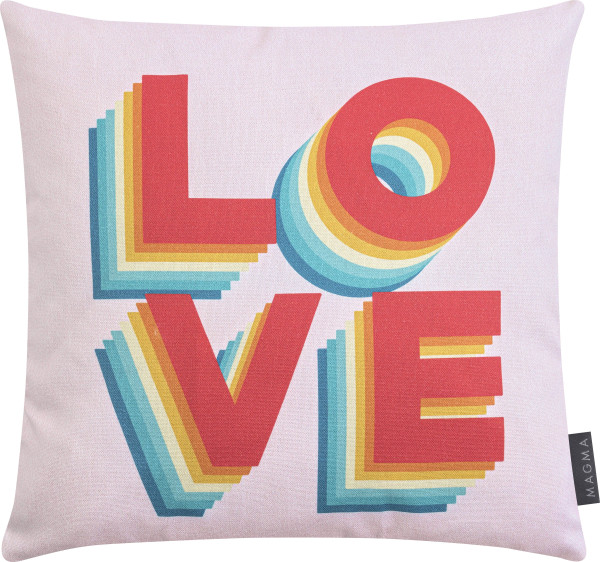 Kissen FREE LOVE Streifen