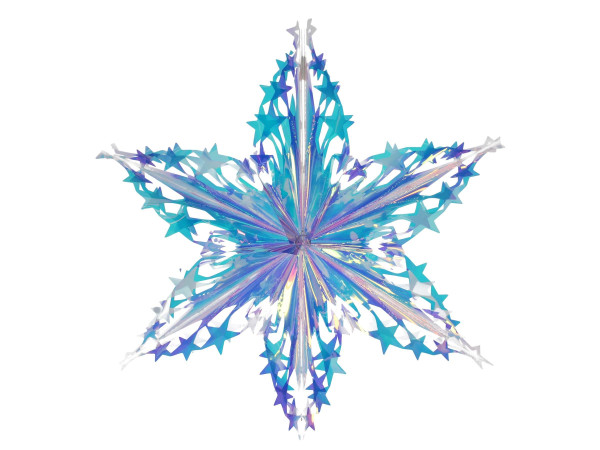 Dekohänger SNOWFLAKE in mehrfarbig aus Kunststoff