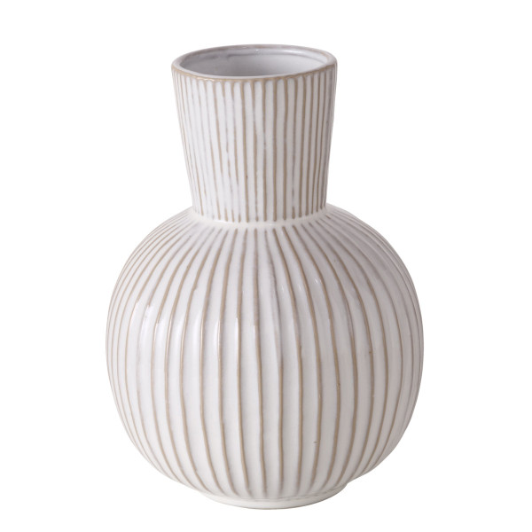 Vase DEBORAH in weiß aus Keramik