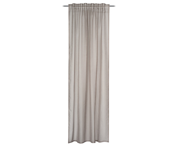 Fertigvorhang SHINY taupe in taupe aus Polyester
