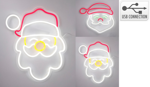 Dekofigur NEON SANTA