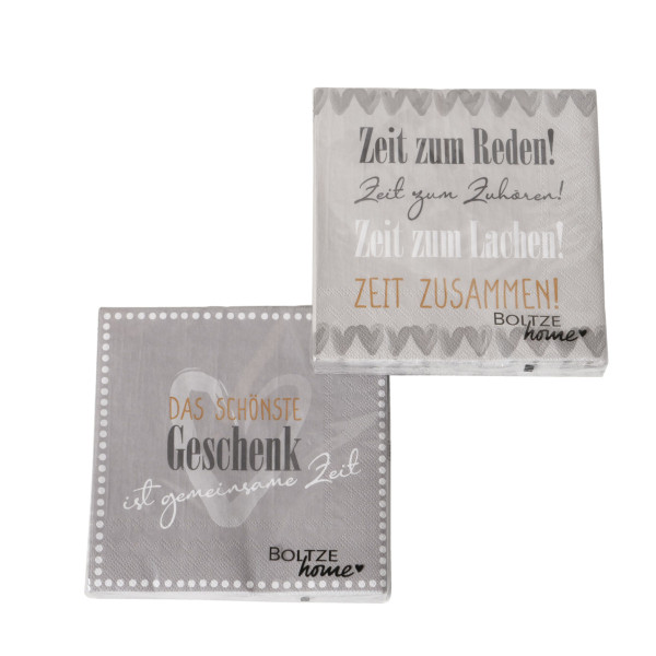 Servietten WERTSCHÄTZUNG in mehrfarbig aus Papier