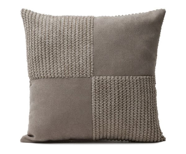 Kissen ELAS taupe in taupe aus Polyester
