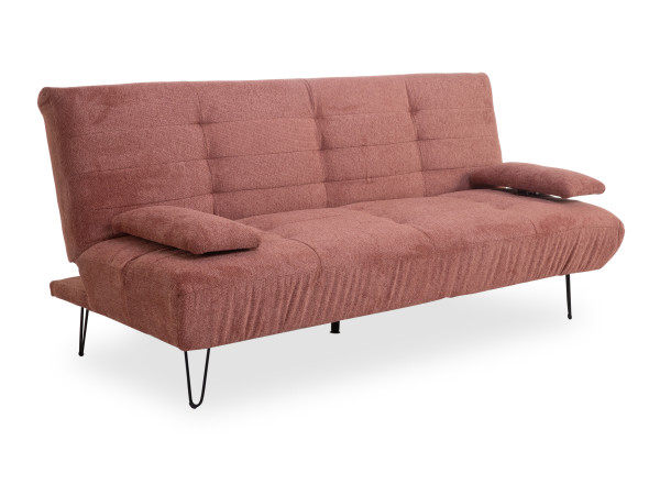 Sofa 3-Sitzer GABRYL in pink aus Stoff
