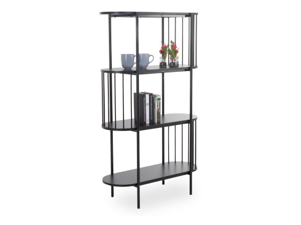 Standregal DACE in schwarz aus MDF