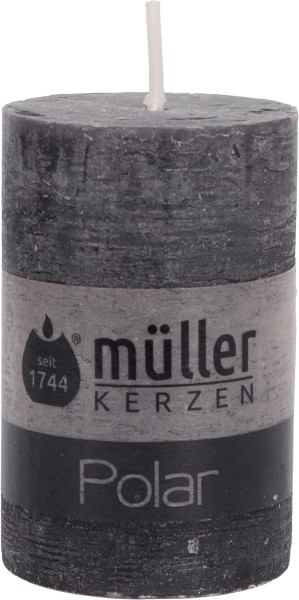 Stumpenkerze POLAR asphalt
