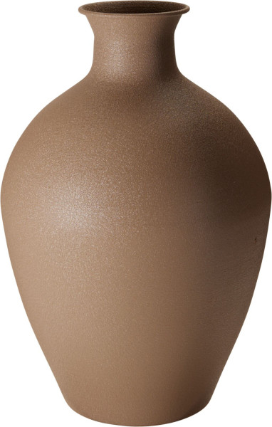 Vase BOLTON braun in braun aus Metall