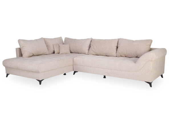 Polsterecke THAYER in beige aus Stoff
