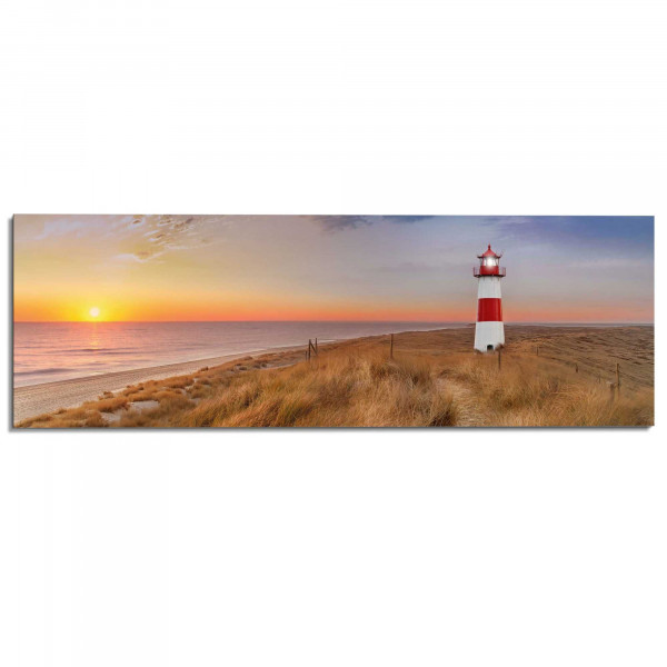 Bild NORTHSEA SUNSET LIGHTHOUS in mehrfarbig