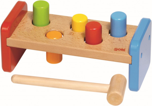 Hammerbank in bunt aus Holz