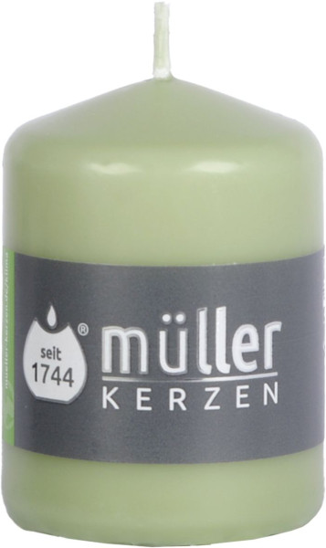Stumpenkerze BAMBOO GREEN in grün aus Wachs