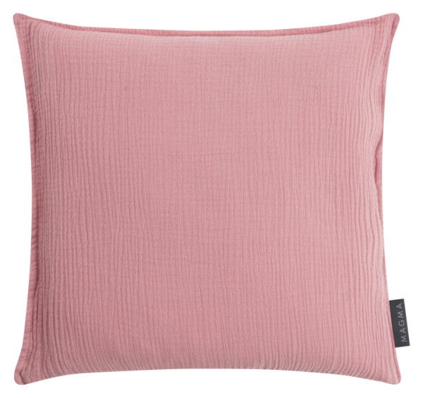 Kissenhülle OLINE rose in rose aus Baumwolle