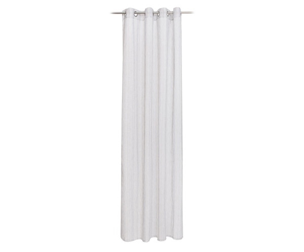 Ösenschal LINEA STRIPE silber in silberfarben aus Polyester