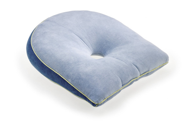Keilkissen in blau aus Stoff