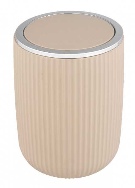 Schwingdeckeleimer AGROPOLI S in beige aus Kunststoff