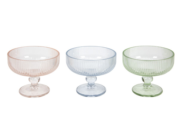 Eisschale LINE BUNDLE in mehrfarbig aus Glas
