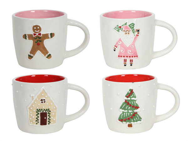 Kaffeebecher X-MAS in blau aus Edelstahl