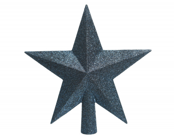 Baumspitze STAR blau in blau aus Kunststoff