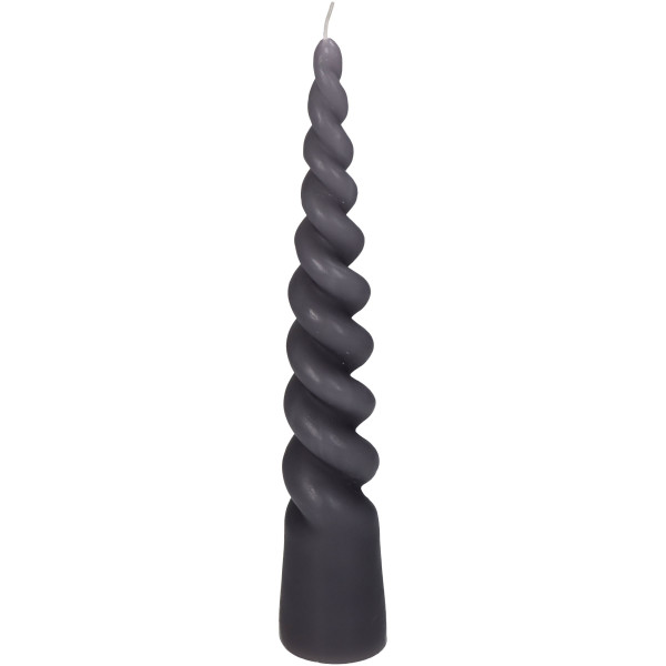 Kerze TWISTED CONE lila in lila aus Wachs