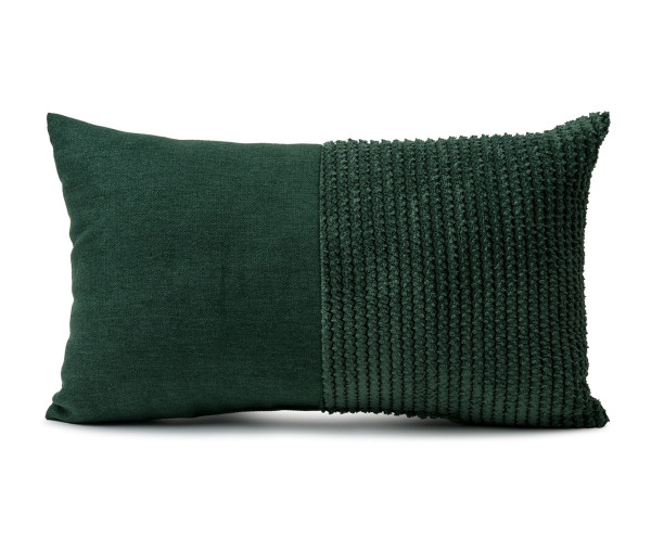 Kissen ELAS dunkelgrün in dunkelgrün aus Polyester