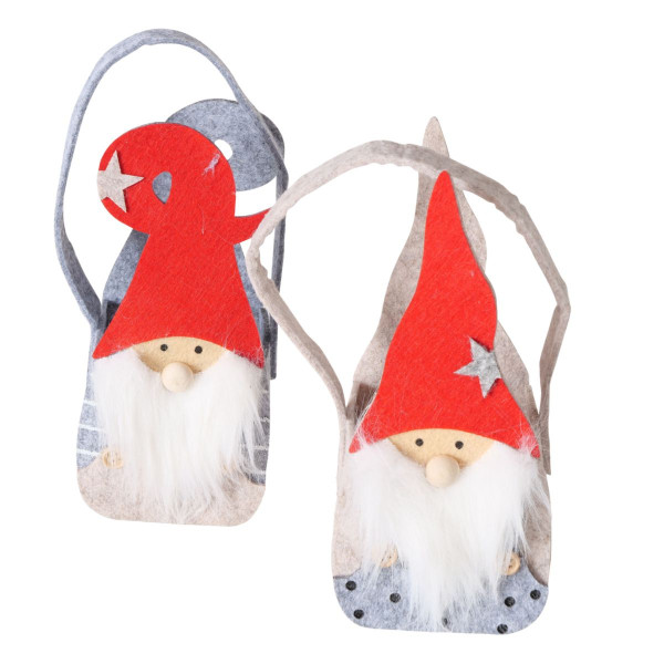 Geschenktasche WICHTEL MICHI in mehrfarbig aus Filz