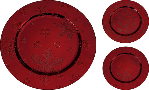 Platzteller HOLLY rot