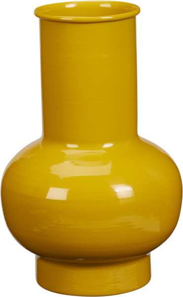 Vase AMELIA gelb in gelb aus Eisen